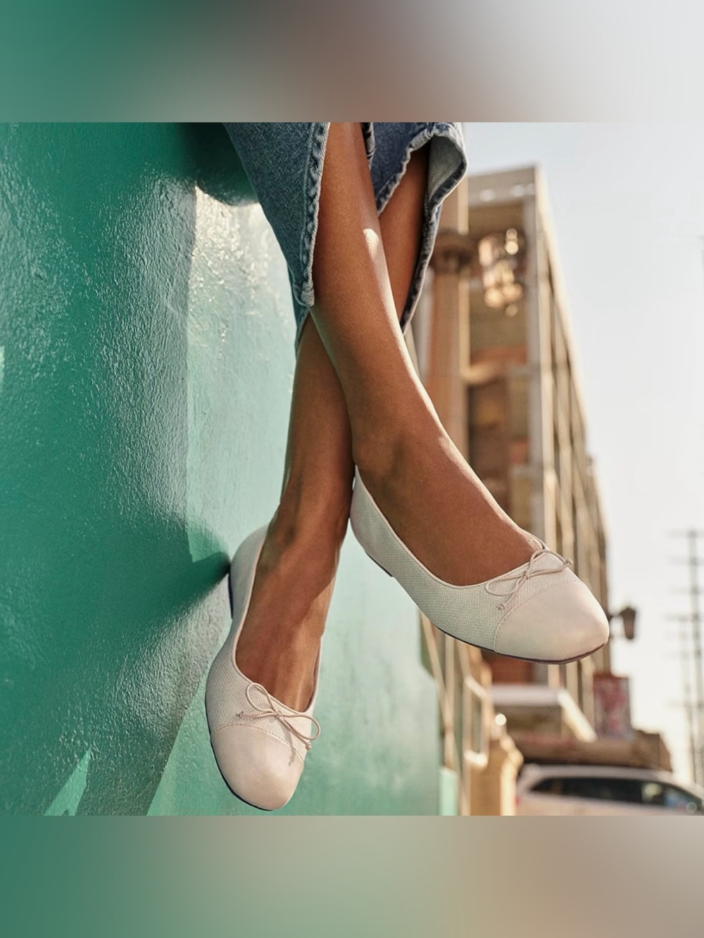 NEW Dr. Scholl’s Cream Woman’s Wexley Bow Ballet Flat Size 8.5 NWOT